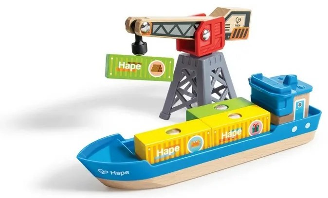 Hape Train track - Kikötő berakodással éskirakodással