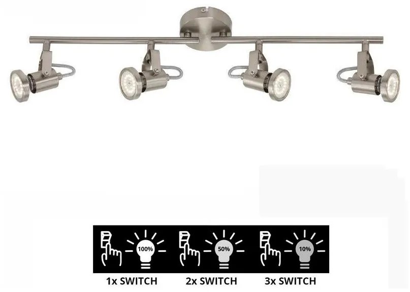 Briloner 2712-042 - LED Dimmelhető spotlámpa SEMPLICE 4xGU10/5W/230V
