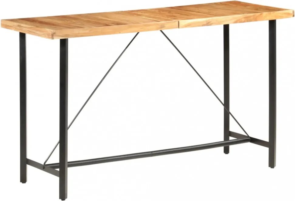 9 részes tömör akácfa/valódi bőr bárszett