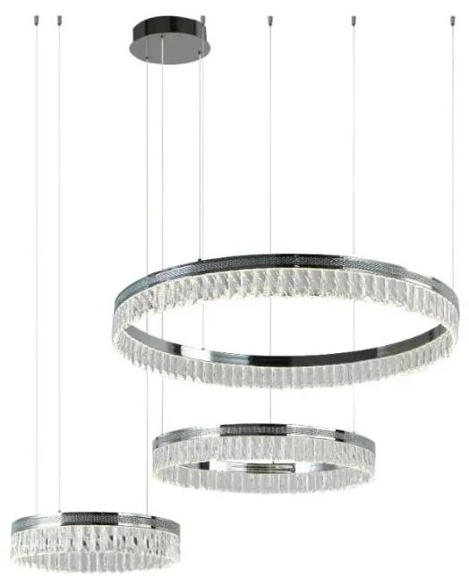 LED dimmelhető kábeles kristálycsillár THALIA LED/120W/230V 3000-6000K + távirányító