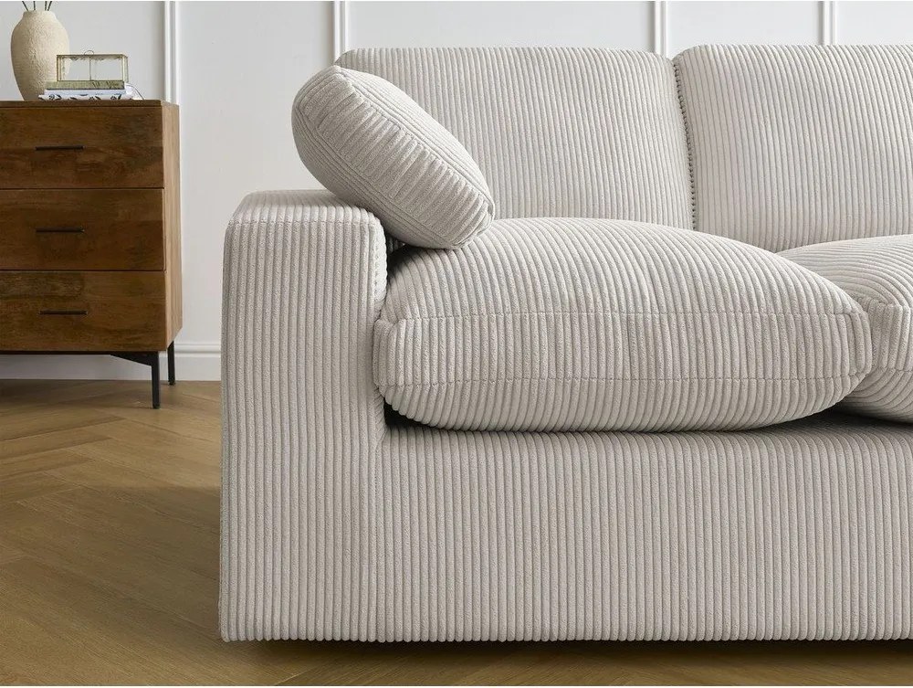 Bézs kordbársony sarokkanapé Belair – Bobochic Paris