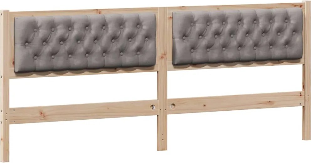 vidaXL Fejtámla Egyéb Barna és taupe 200 cm Tömör fenyőfa