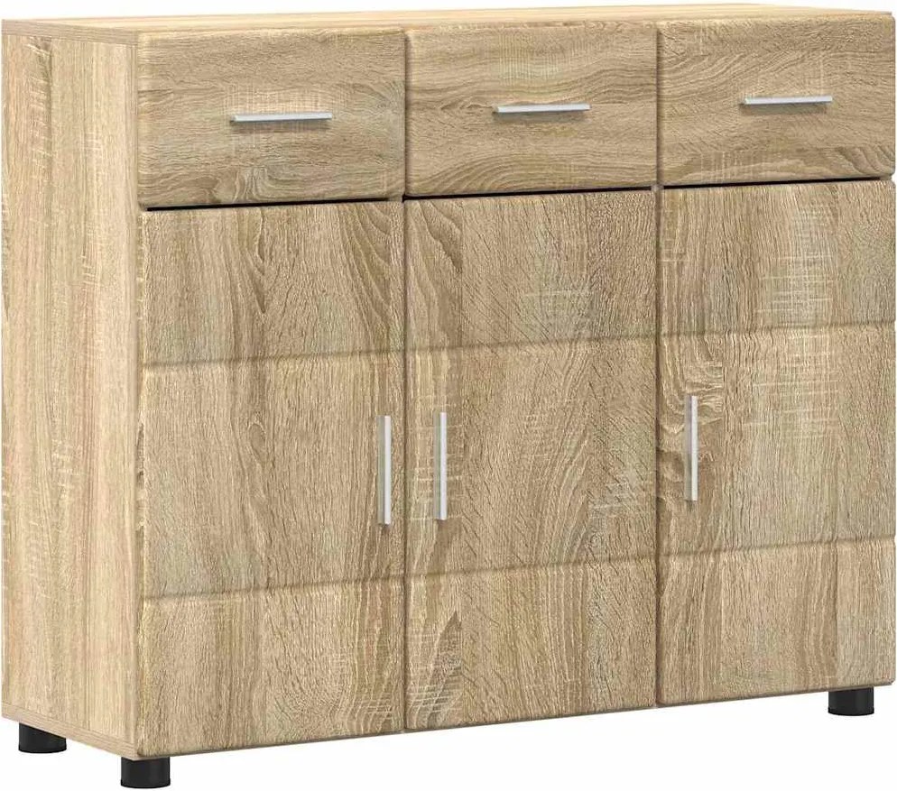 vidaXL Széf polcokkal FLORIN Sonoma tölgy 88,5 x 30,5 x 73 cm Faanyag