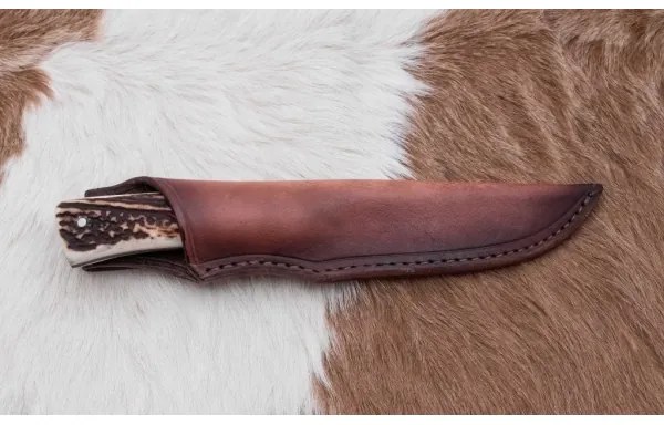 Damaszkuszi vadászkés 11 cm szarvas agancs