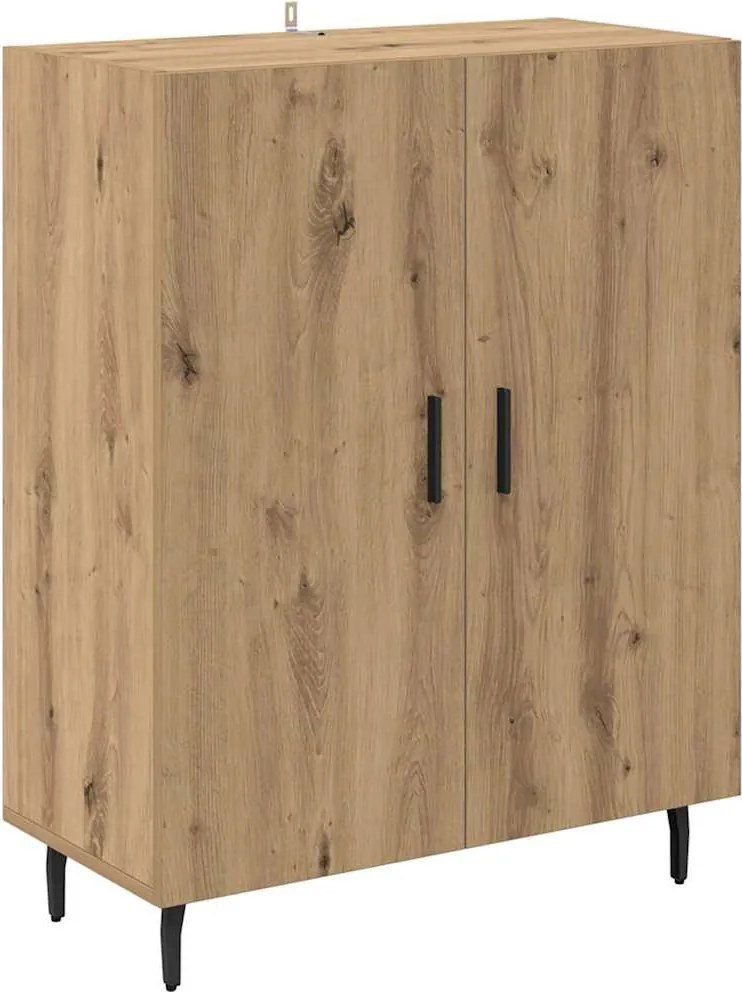 vidaXL Széf Artisan tölgy 69,5 x 34 x 90 cm Faanyag