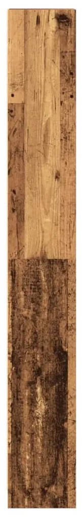 antik fa színű szerelt fa könyvespolc 40 x 24 x 176 cm