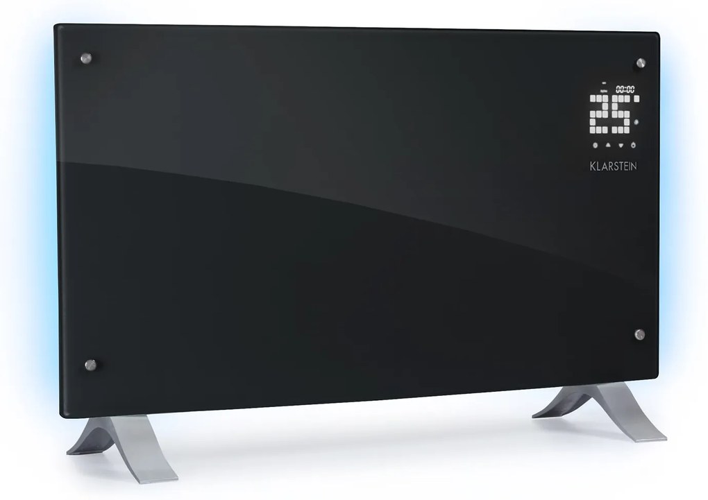 Bornholm Curved Ambient, konvektor, 1000/2000 W, fekete