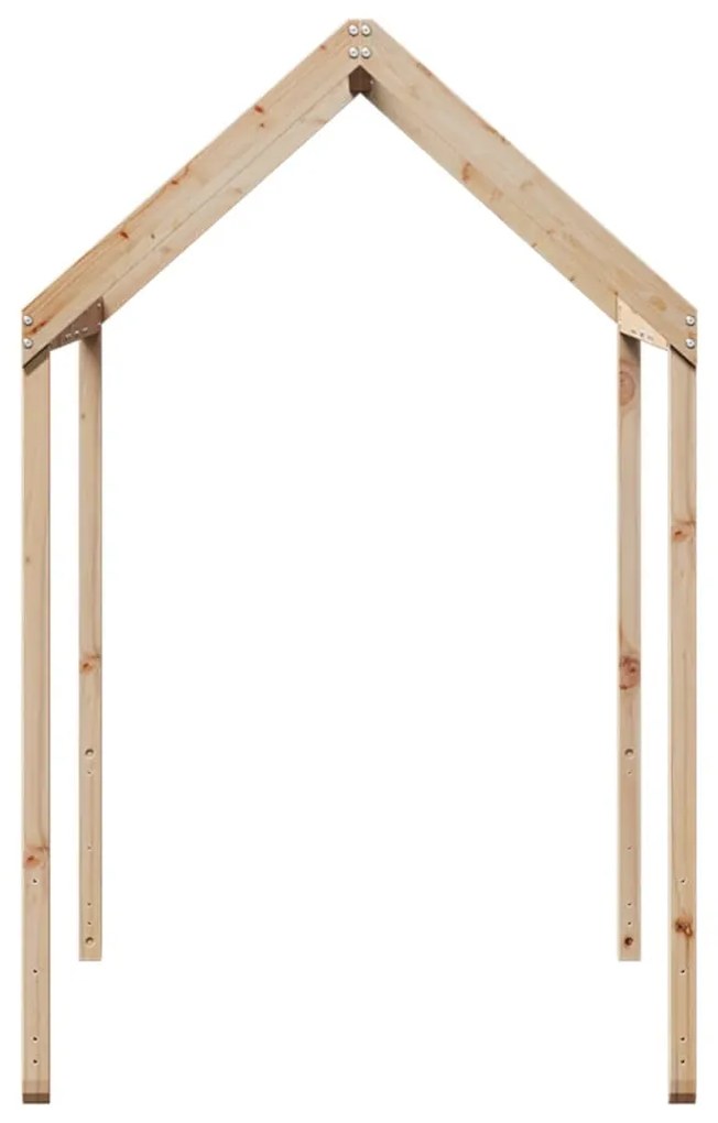 tömör fenyőfa gyerekágytető 217 x 85,5 x 154 cm