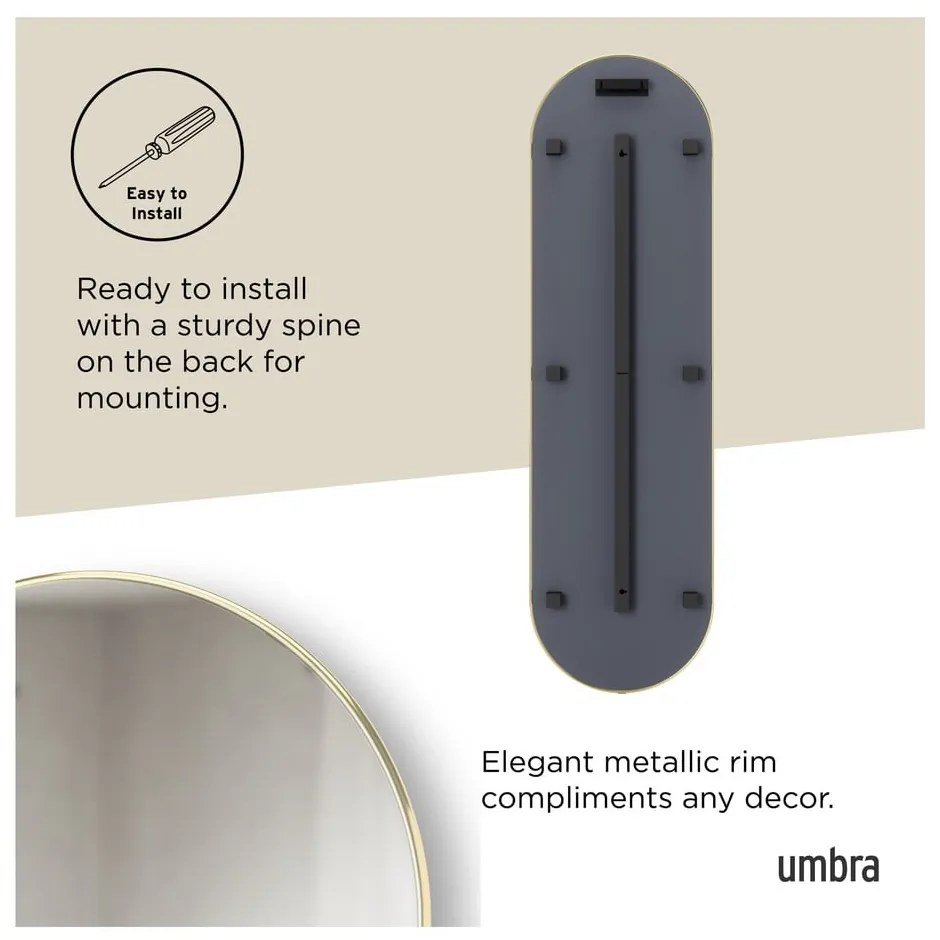 Fali-álló tükör 46x157 cm Hubba – Umbra