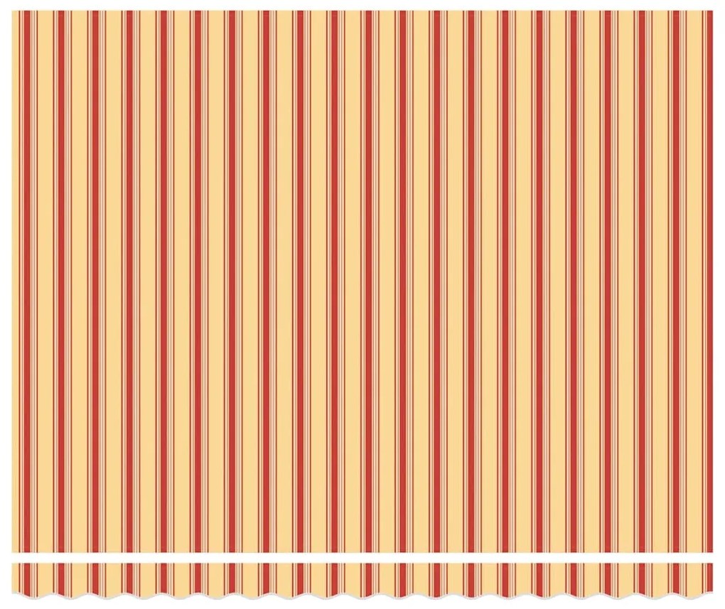 Behúzható napellenző Sárga és narancs 400x300 cm szövet
