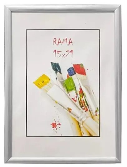 Lottie képkeret, klasszikus design, 15x21-es méret, ezüst színű