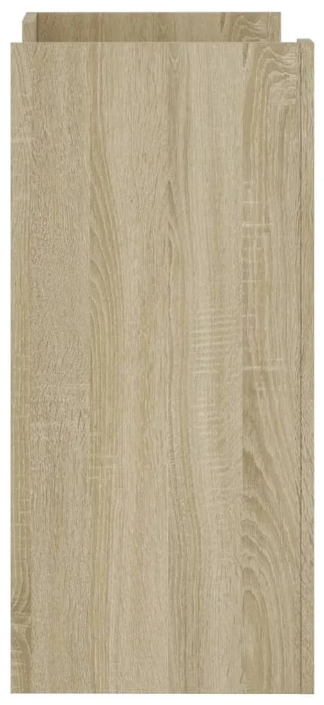 sonoma tölgy színű szerelt fa tálalószekrény 73,5 x 35 x 75 cm