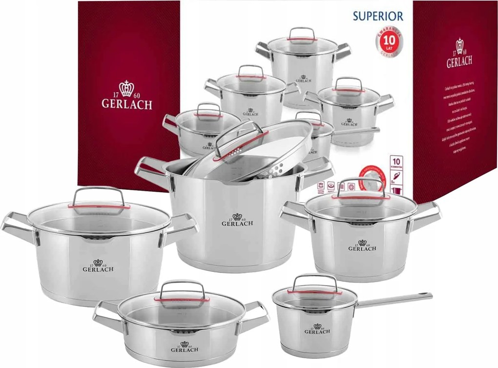 Edénykészlet Gerlach Superior 10 részes