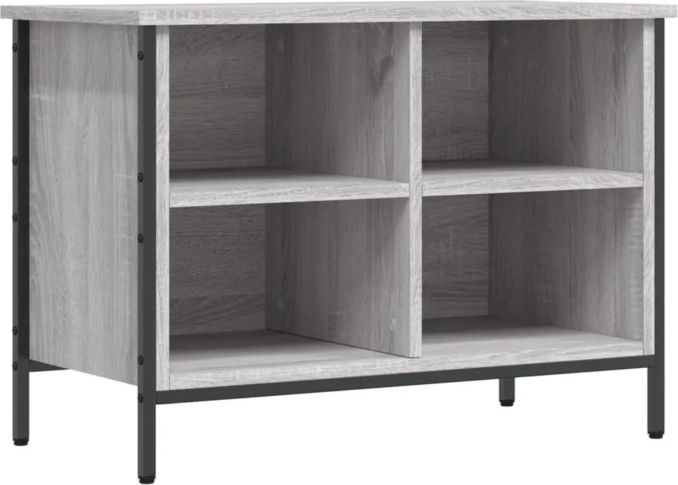 vidaXL szürke sonoma színű szerelt fa cipőszekrény 69x35x50 cm