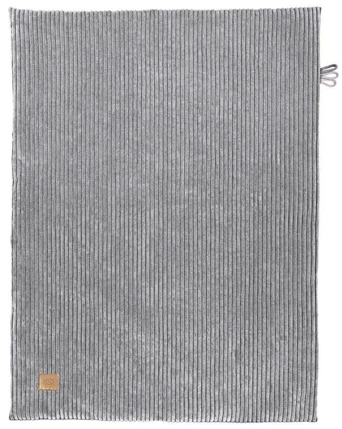 Szürke kordbársony gyerek takaró 100x77 cm – Meowbaby