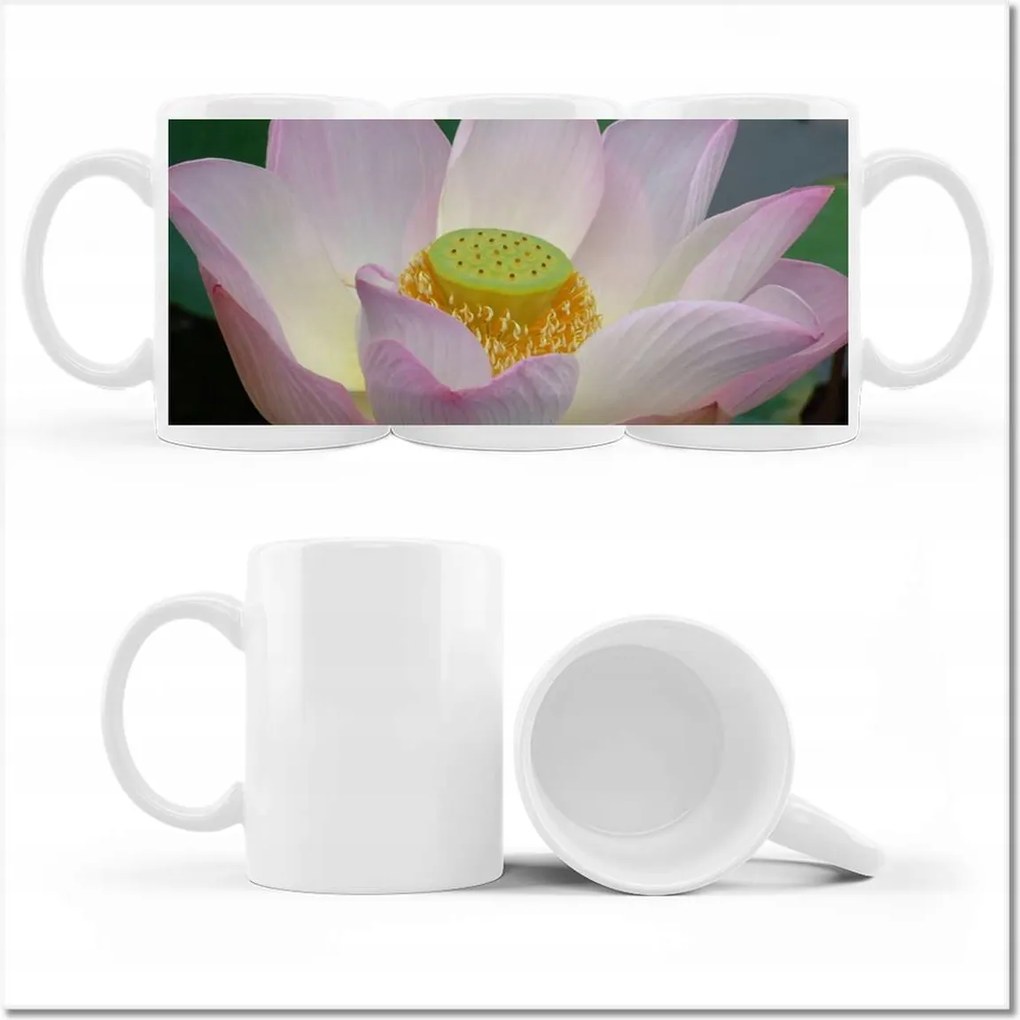 Lótusz mintás bögre Lótuszvirág