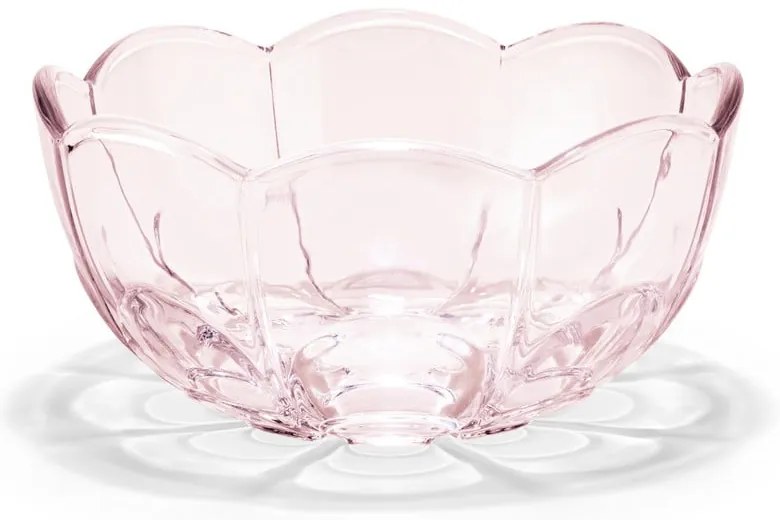 Világos rózsaszín üveg tálka szett 2 db-os ø 13 cm Lily – Holmegaard