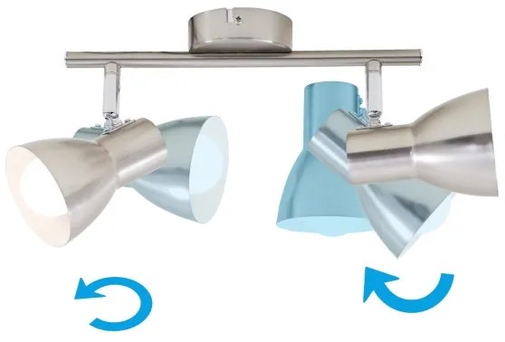 Briloner 2860-022 - Spotlámpa 2xE14/25W/230V