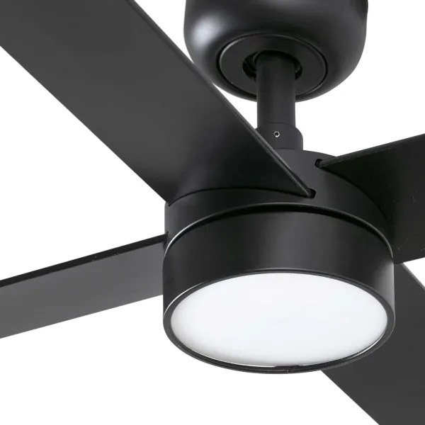 FARO 34356-1TW - LED Dimmelhető mennyezeti ventilátor RUDDER L LED/20W/230V fekete átm. 132 cm + távirányító