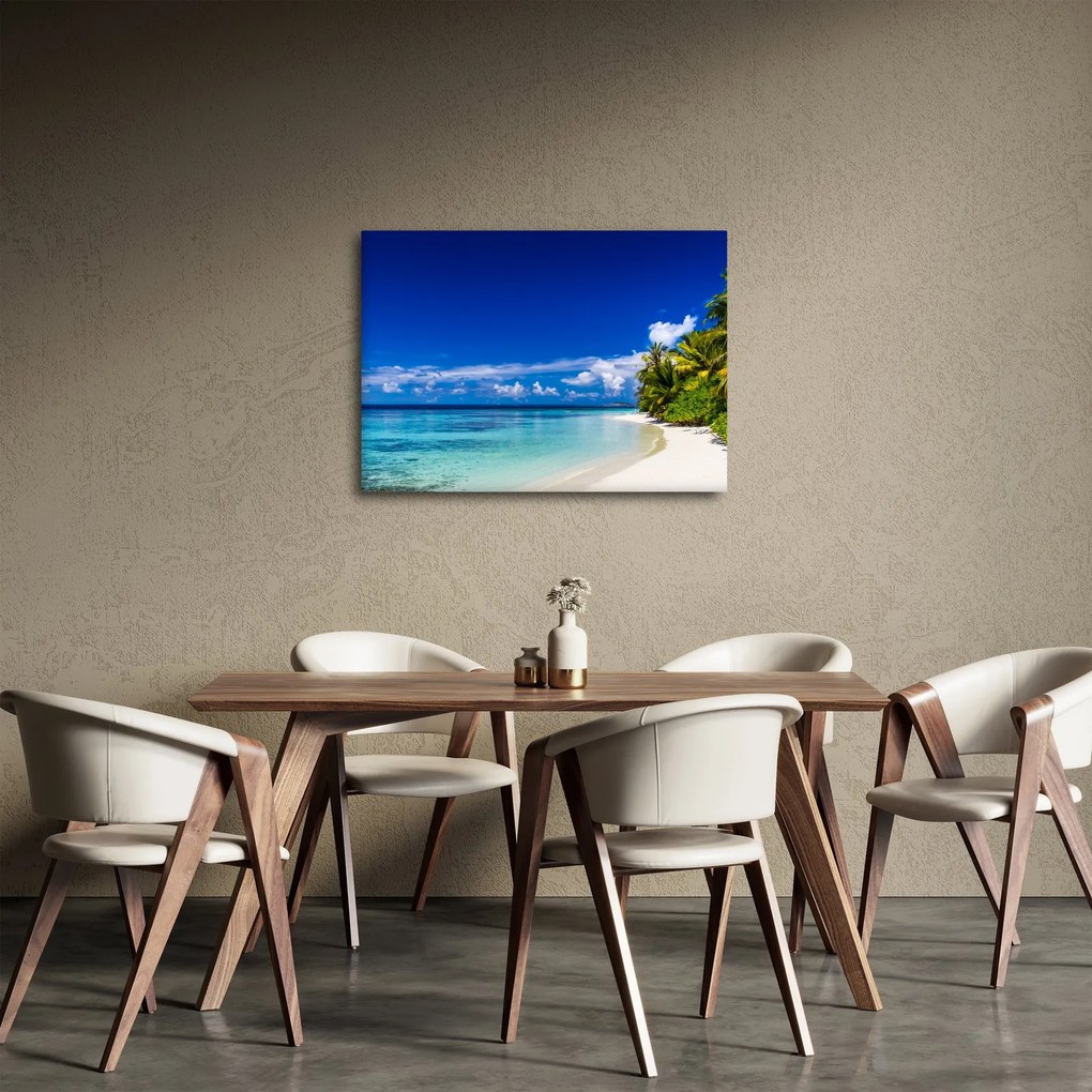 Egy trópusi tengerpart képe (70x50 cm)
