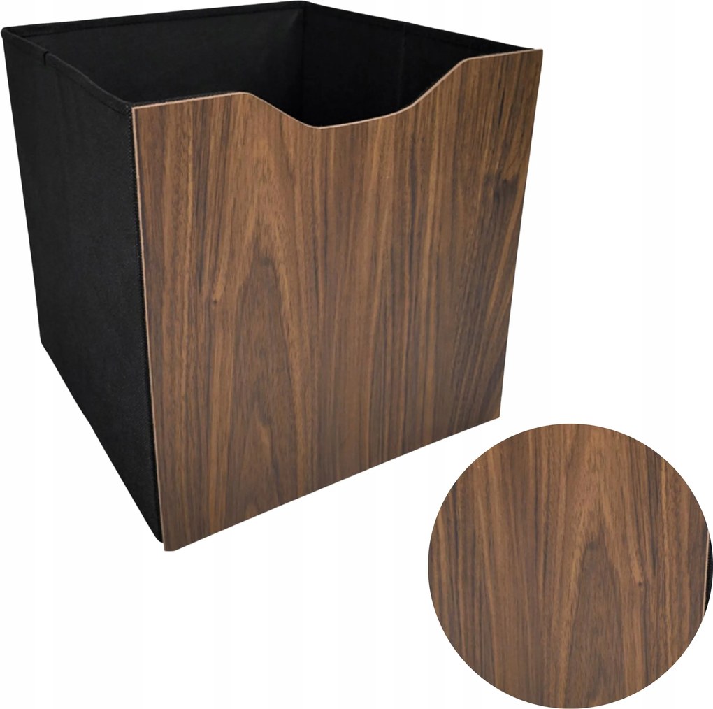 Összecsukható Tároló Doboz Barna Fa 30x30 cm kallax tároló doboz