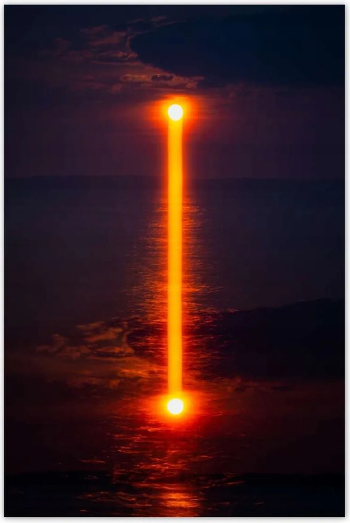 Poszterek 80x120 Naplemente tükröződés