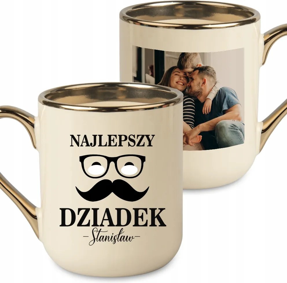 Ajándék Nagypapának Bögre Fotó Személyre Szabás Szép Stílusos Név