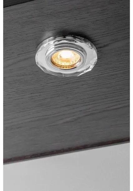 Lámpa Mennyezeti lámpatest BRILLANTE, üveg, fehér kristály, kör