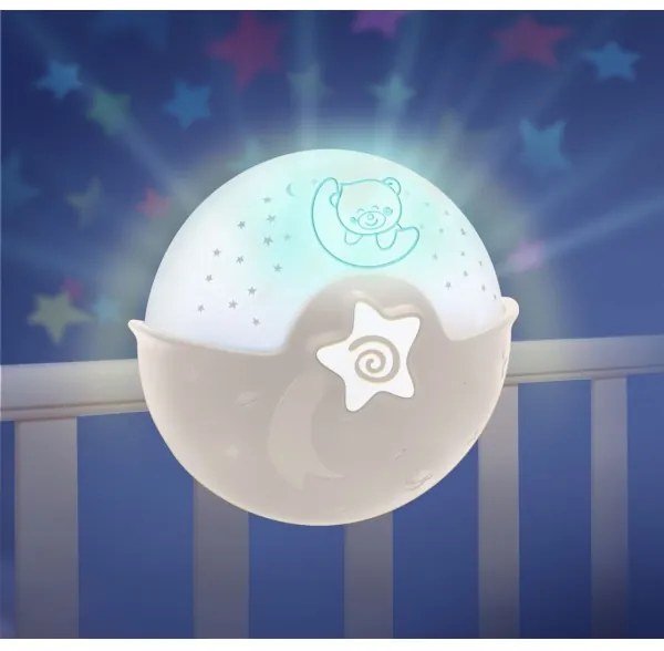 Infantino - Gyermek kislámpa projektorral 3xAA szürke