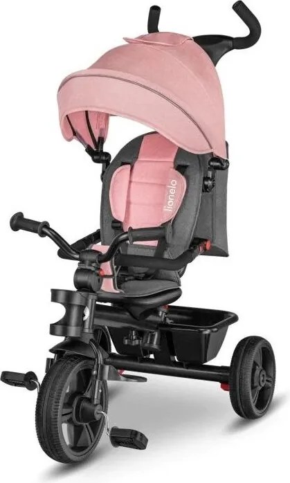 Lionelo - HAARI gyermek tricikli rózsaszín/szürke