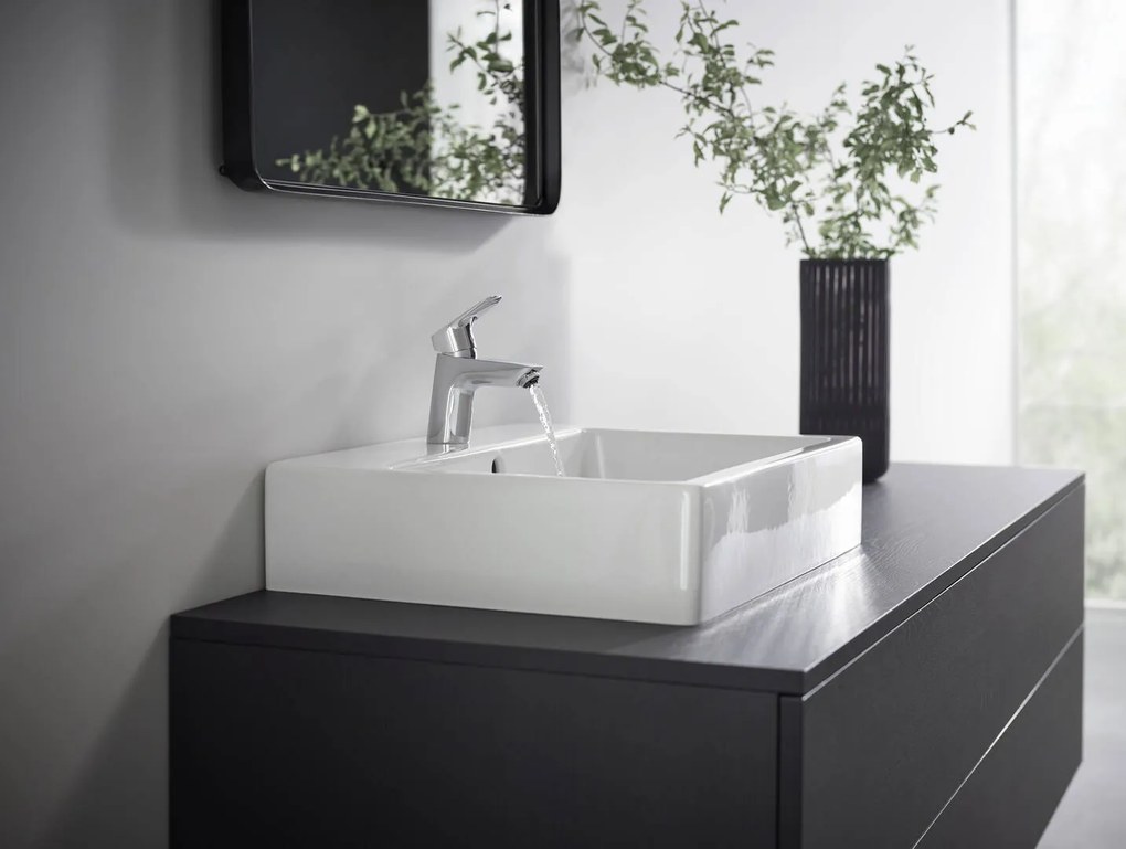 Hansgrohe Logis, karos mosdócsaptelep 70, push-open hulladékgyűjtővel, króm, 71077000