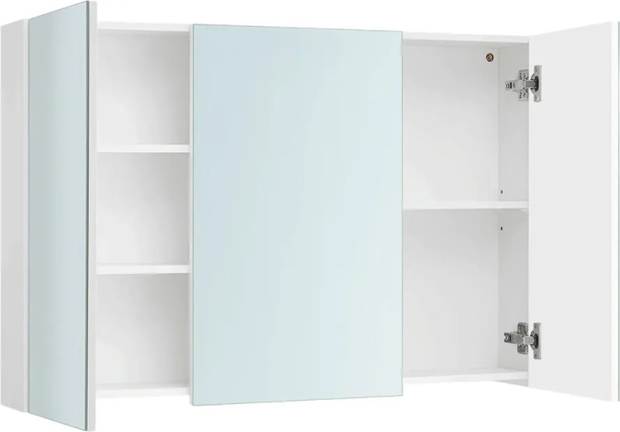 Zrcadlo, mdf, bílá, AZR-E1132 WT