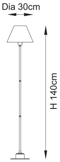 Endon 114778 - LED dimmelhető újratölthető állólámpa BURLEY LED/1,5W/5V sárgaréz/kék
