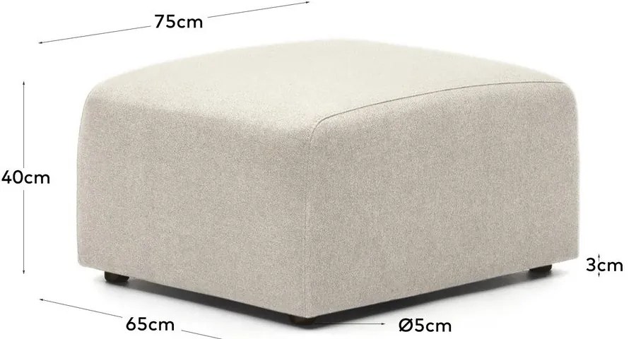 Bézs lábtartó Neom – Kave Home