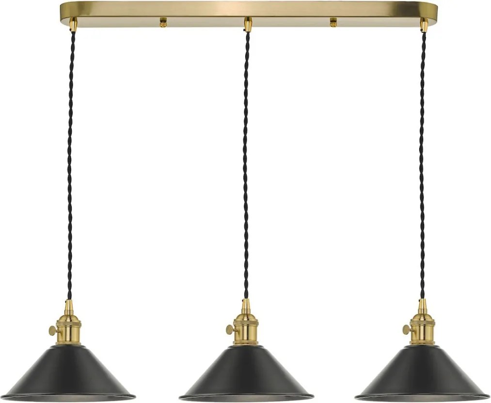 Dar Lighting HADANO HAD3640-02 Függőlámpa 3x40W/E14