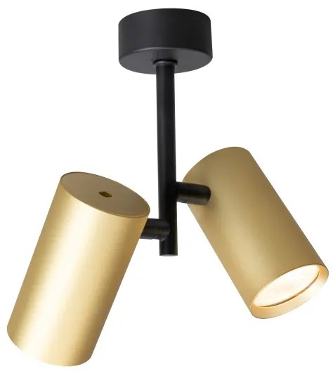 Brilagi - Spotlámpa SELE VERTICAL 2xGU10/30W/230V fekete/arany