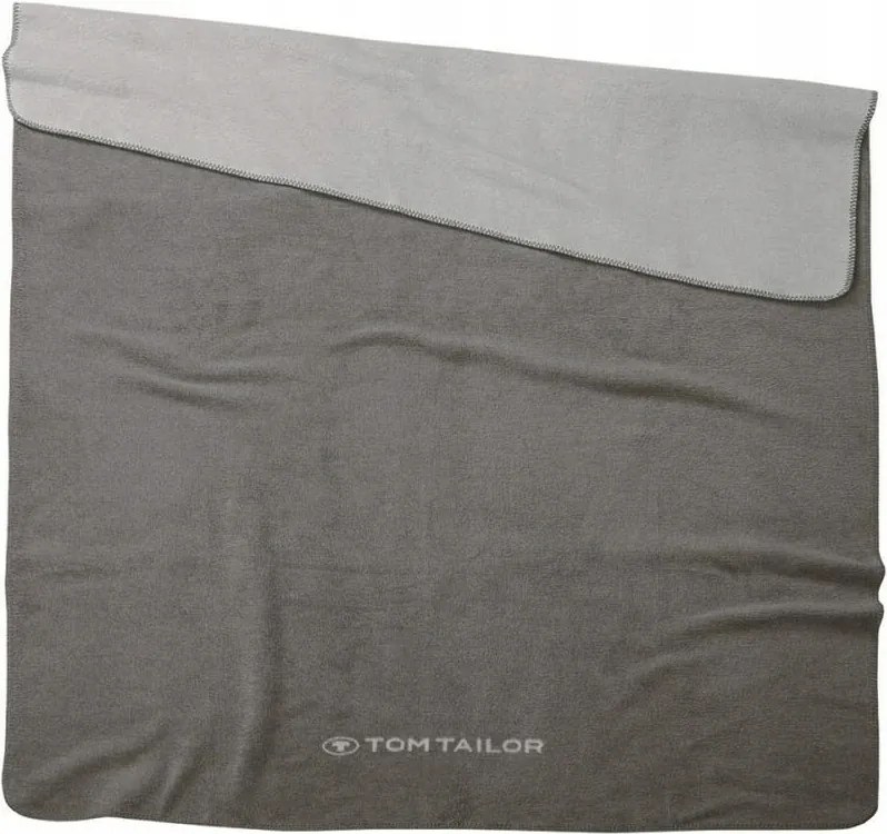 Pamut akril takaró 150x200 Tom Tailor szürke grafit egyszínű
