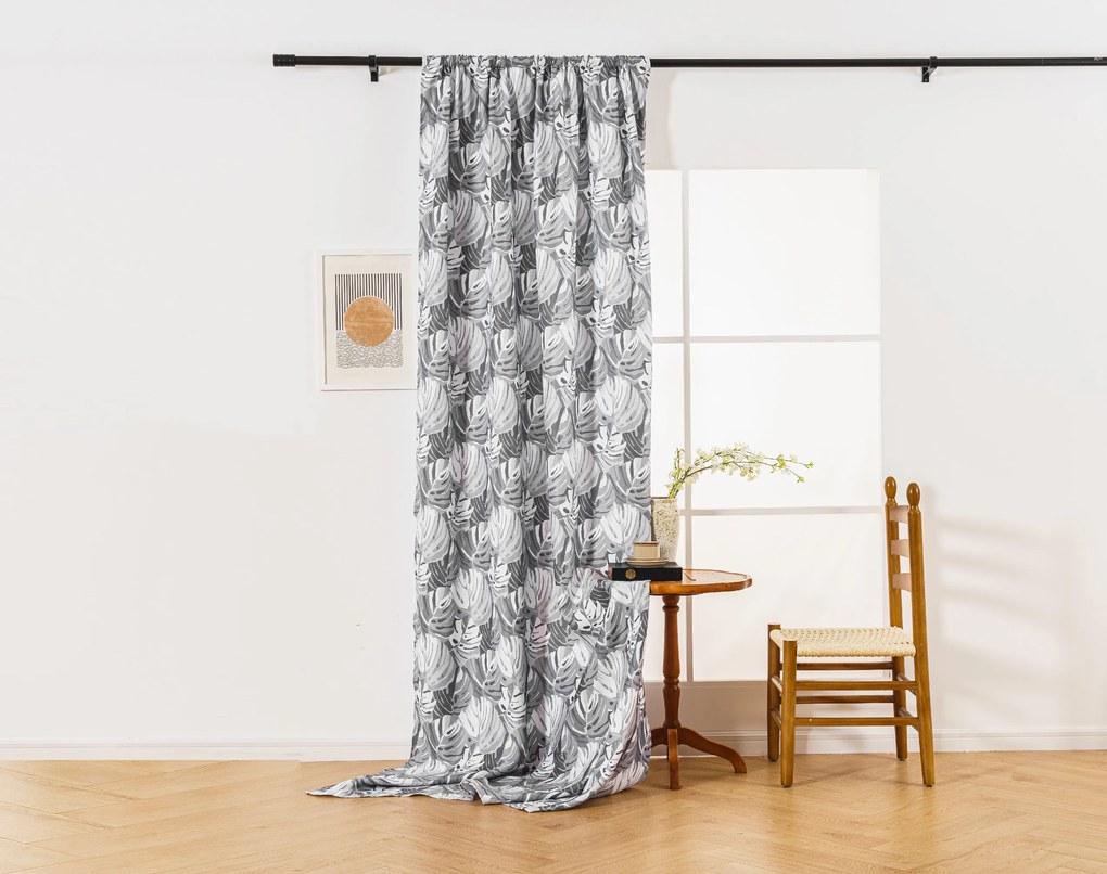 FLOCUS mintás dizájnfüggöny 140x270 cm Felfüggesztés: Hullámos sínszalag