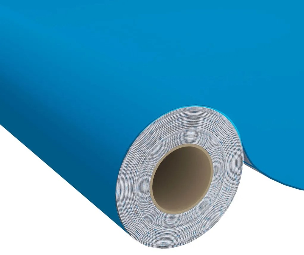 azúrkék öntapadó PVC bútorfólia 500 x 90 cm