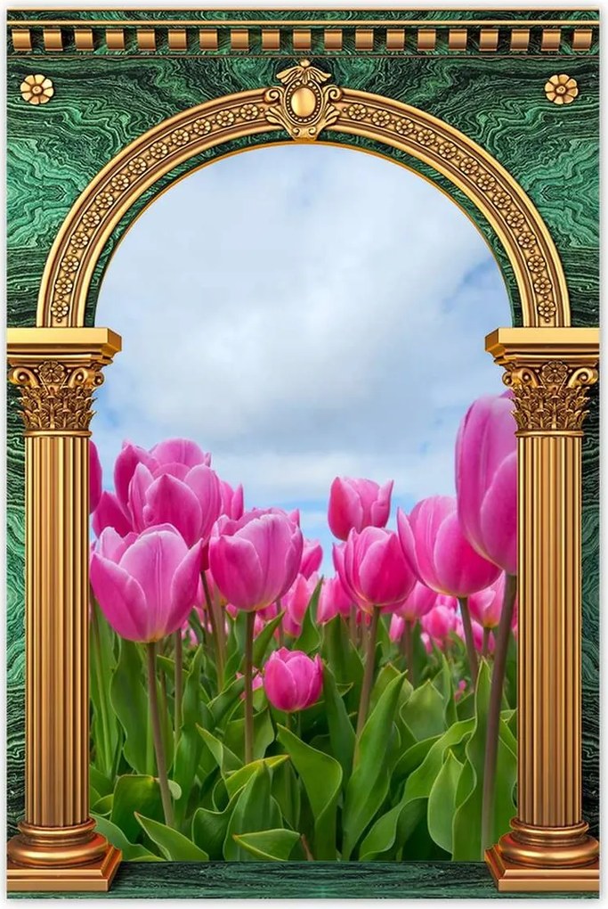 Poszterek 60x90 Tulipánok Valentin napra