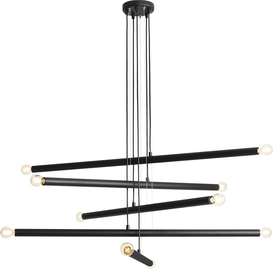 ALDEX 1072M1 TUBO Modern Led Függesztett Lámpa Fekete E14 IP20