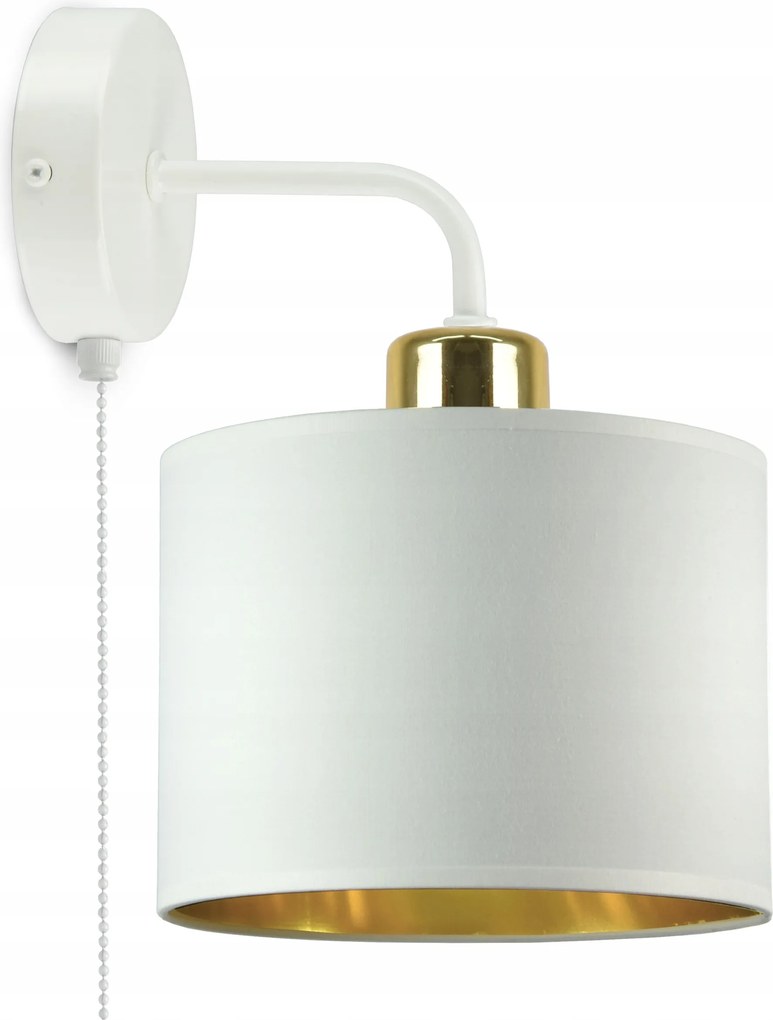 Fali lámpa kapcsolóval Fehér Arany