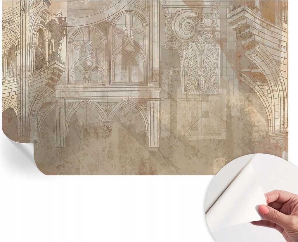 Fotótapéta Falra Hálószoba Nappali Történelmi díszek 416x254 cm