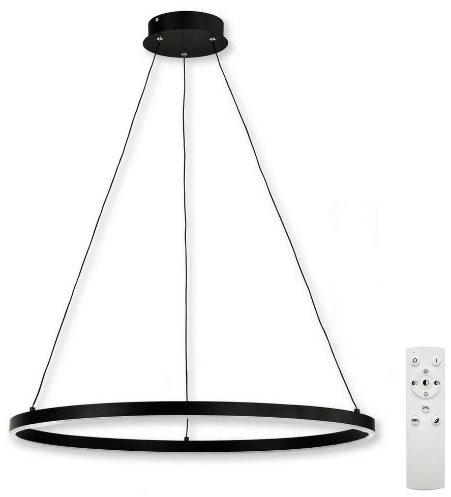 Top Light Top Light - LED Dimmelhető csillár zsinóron LED/30W/230V fekete + távirányítás TP1732