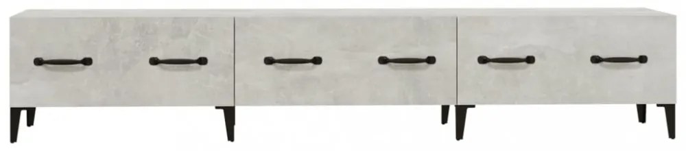 betonszürke szerelt fa TV-szekrény 150 x 34,5 x 30 cm