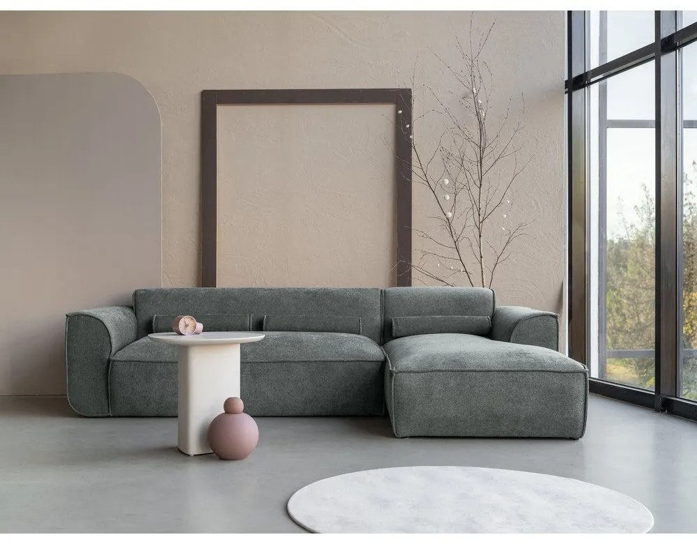 Zöld sarokkanapé (jobb oldali) Flex Felix – Miuform