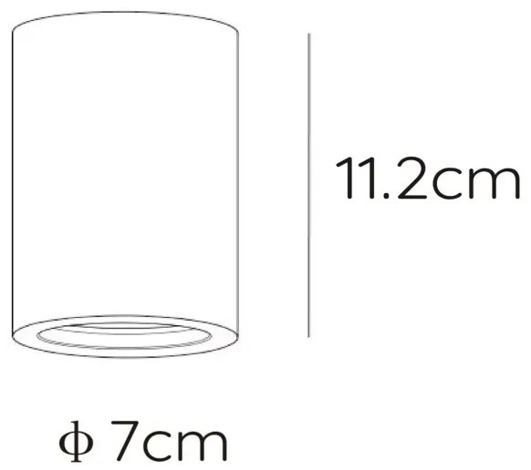 Lucide 35100/11/31 - Mennyezeti lámpa GIPSY 1xGU10/35W/230V