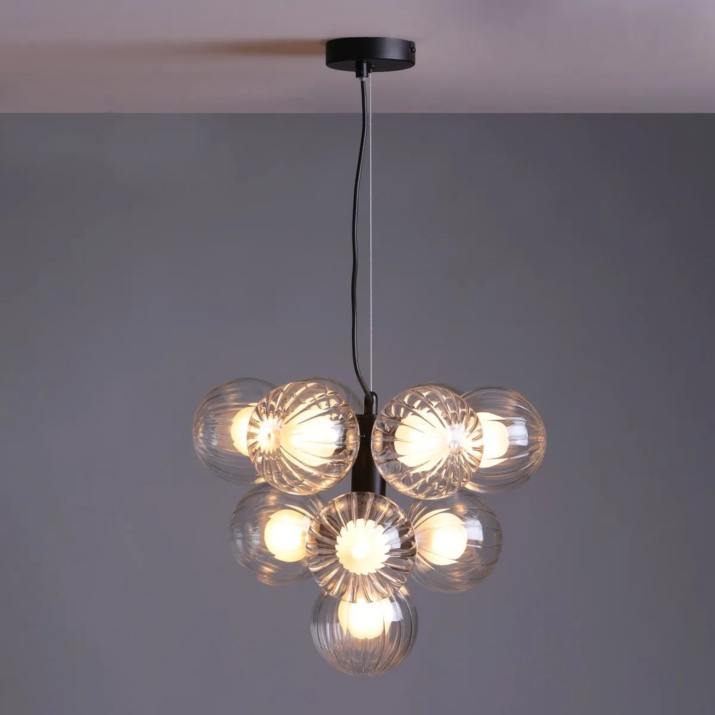 Dar Lighting modern függeszték vine matt fekete darvin2322-20
