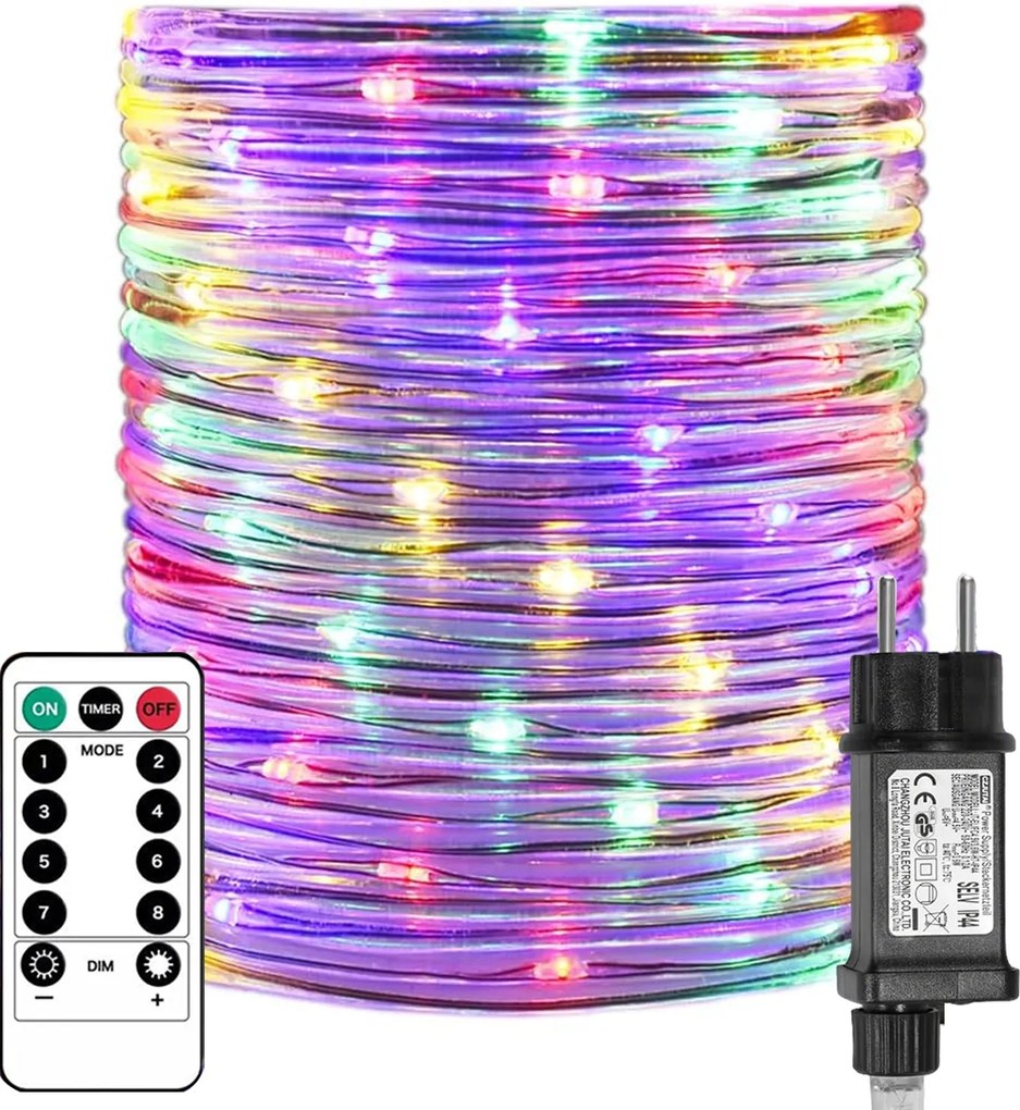 Fénytömlő 30m 300LED Karácsonyfa Lámpa Többszínű Színes