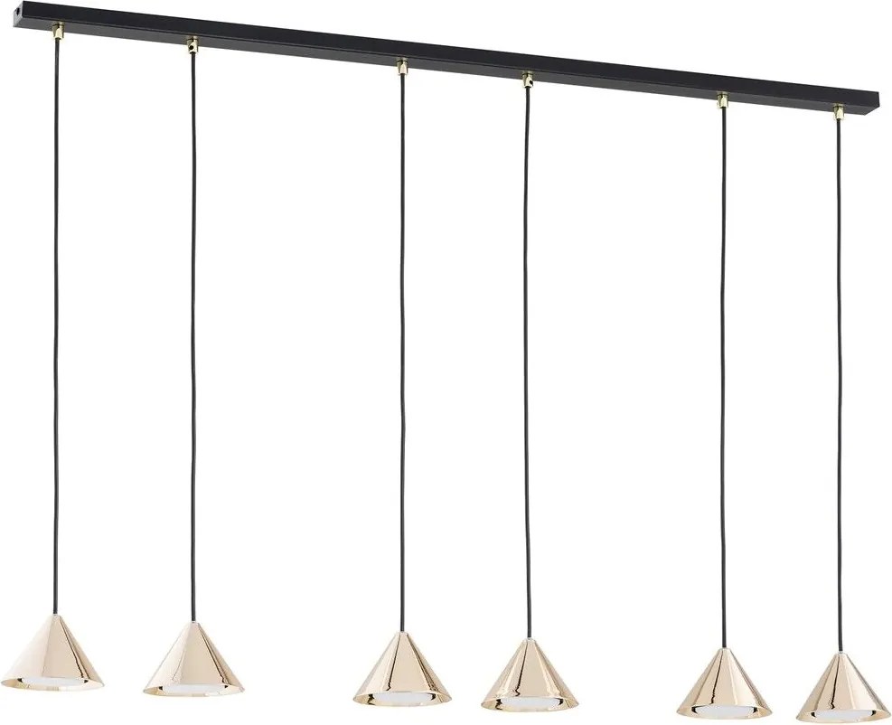 Emibig modern függeszték elit fekete arany emi1329/6